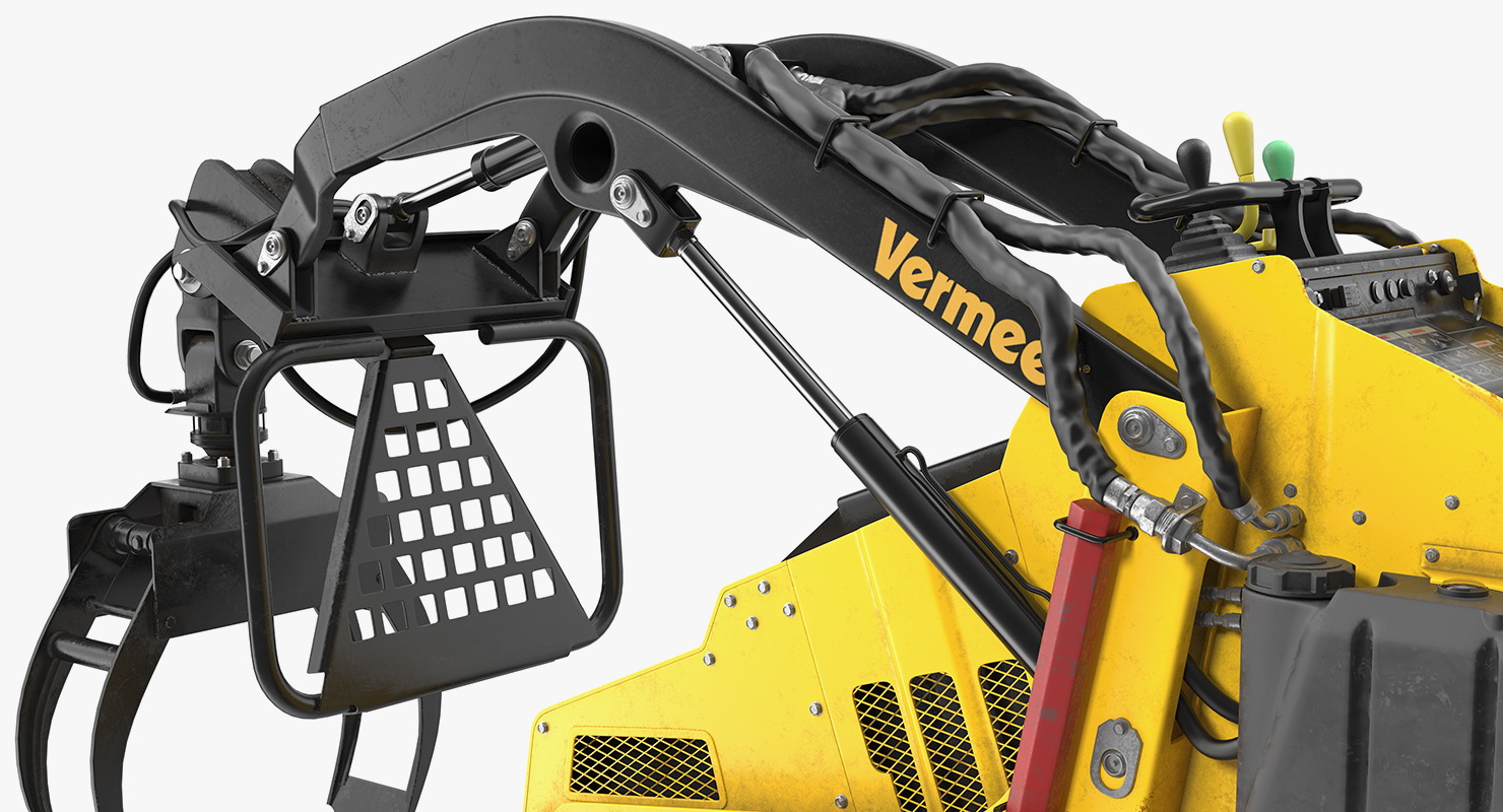 Vermeer S450TX Grapple Mini Skid Steer Dirty 3D model