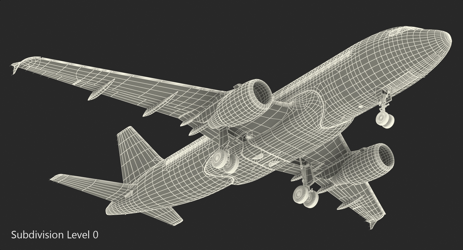 3D model Airbus A319 Vueling Airlines Rigged