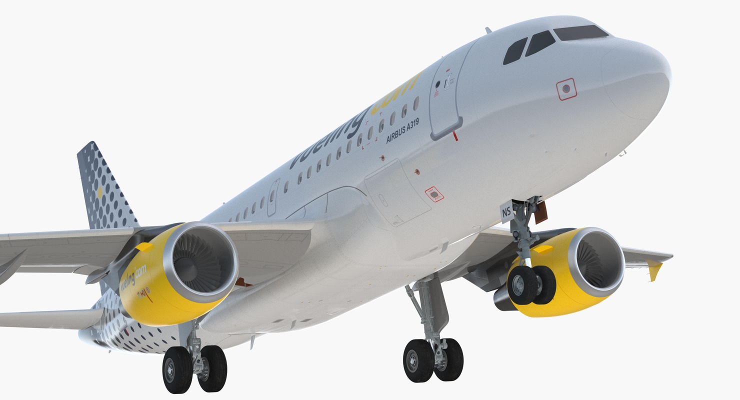 3D model Airbus A319 Vueling Airlines Rigged