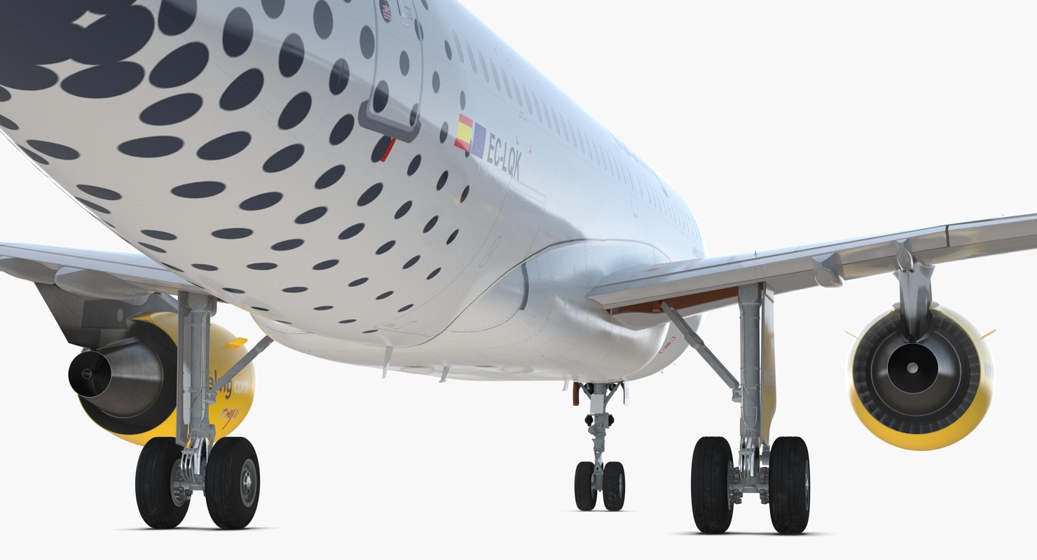 3D model Airbus A319 Vueling Airlines Rigged