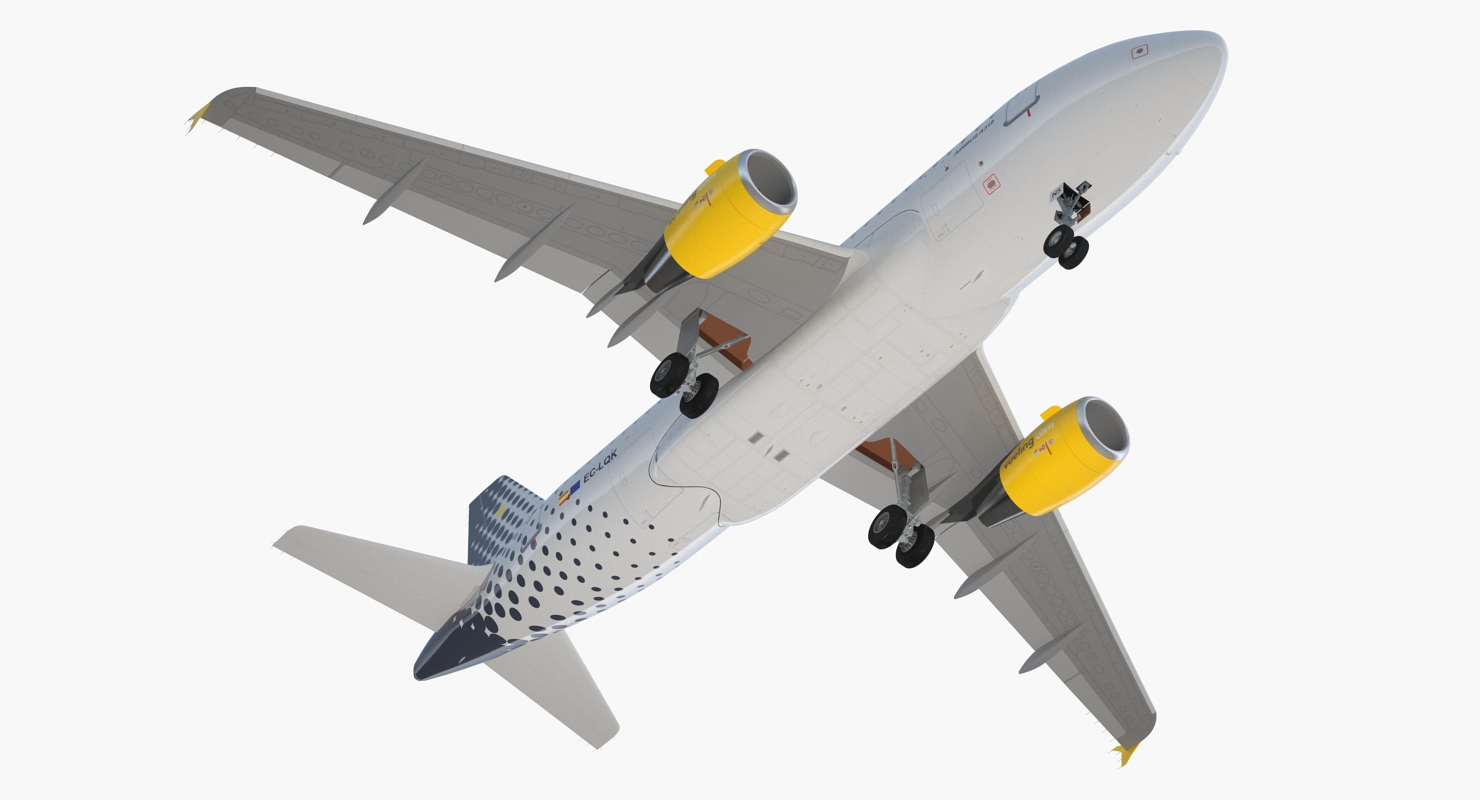 3D model Airbus A319 Vueling Airlines Rigged