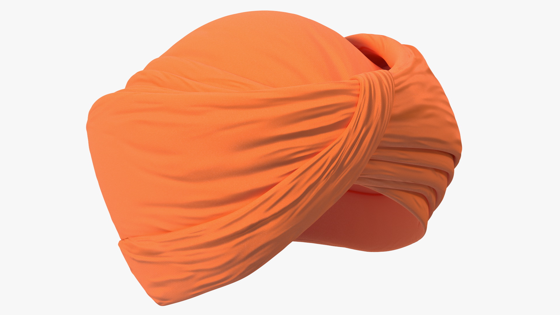 3D Turban Orange model