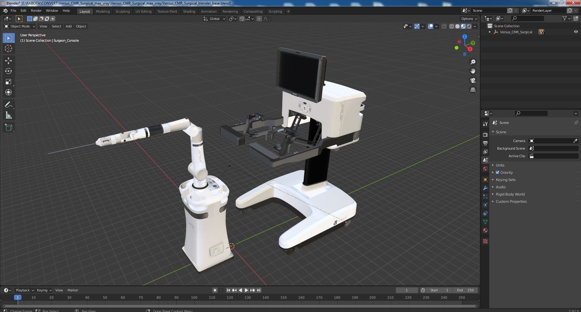 Versus CMR Surgical 3D model