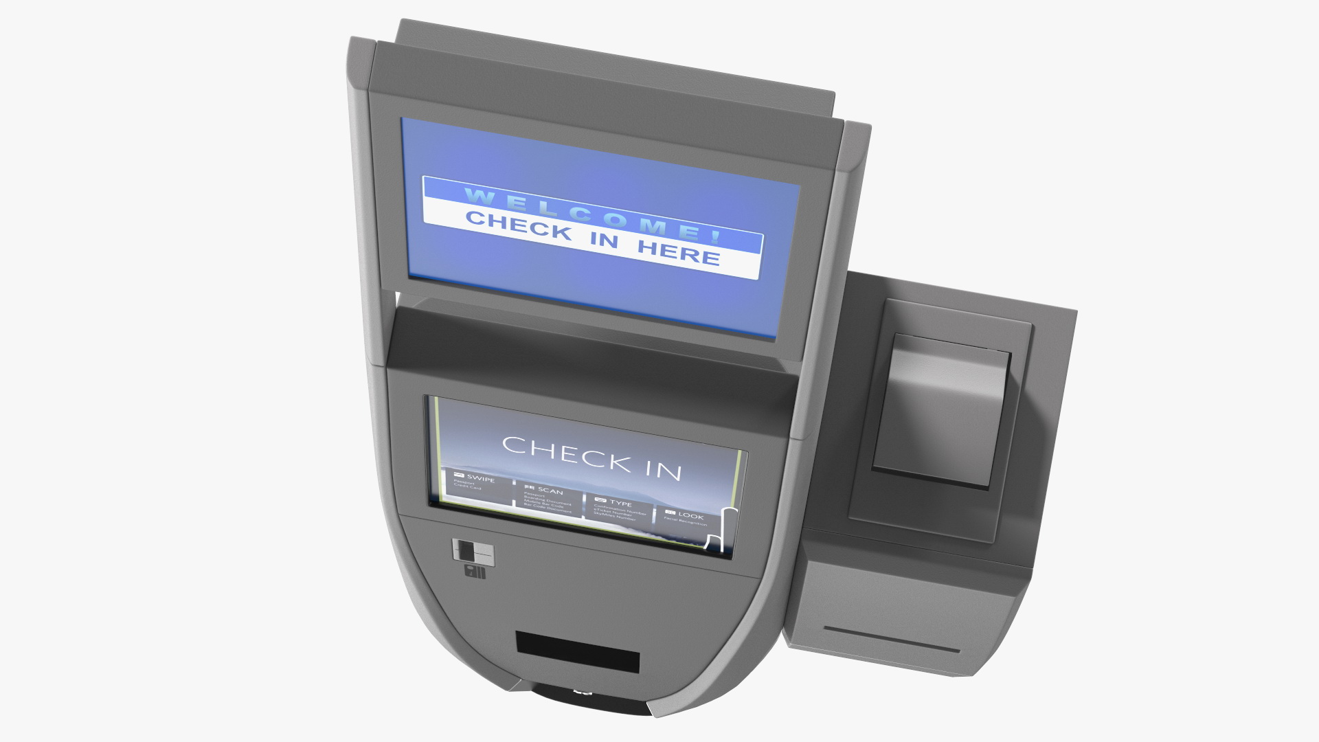 Self Check In Kiosk 3D model