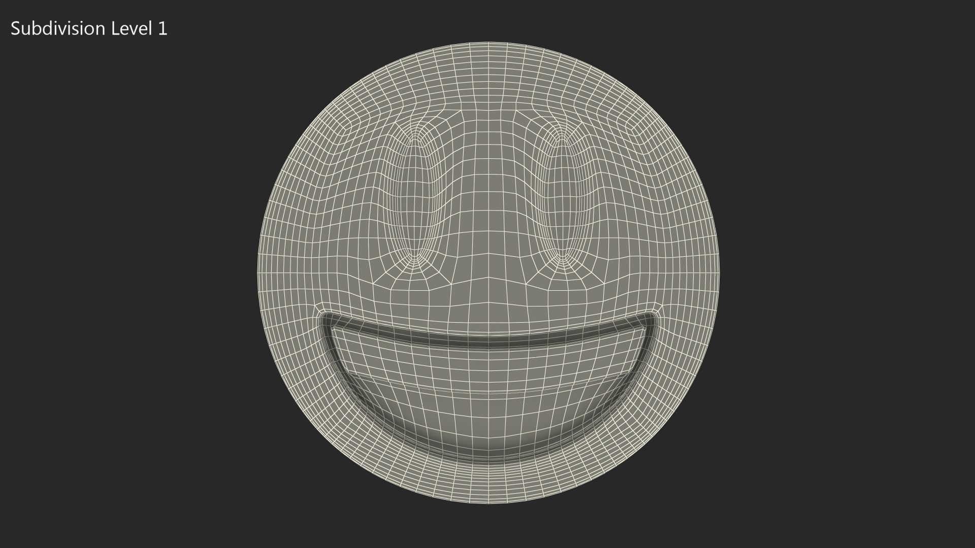 3D Smiling Emoji model