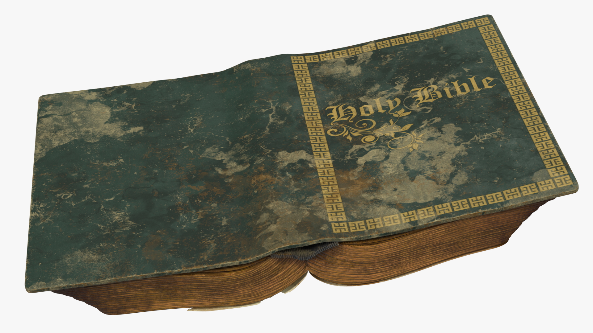 3D Very Old Open Book model