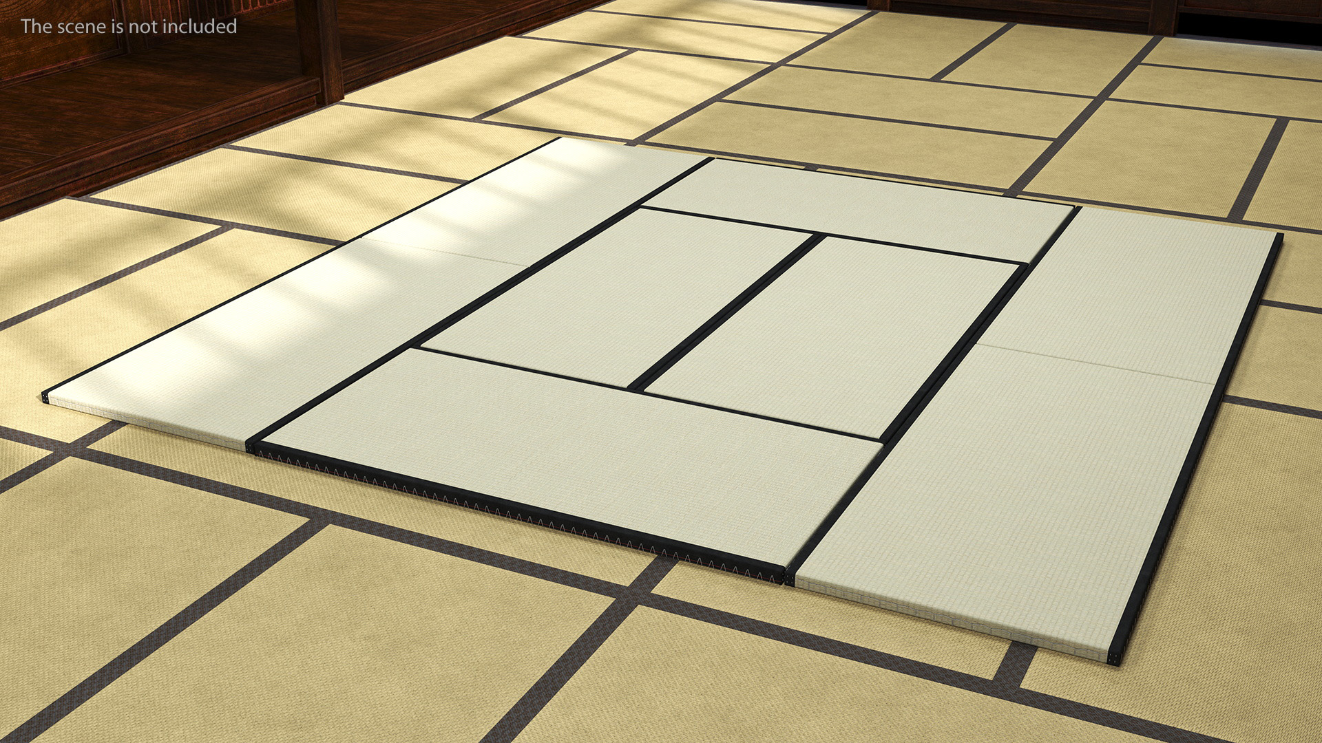 Traditional Tatami Straw Matress 3D