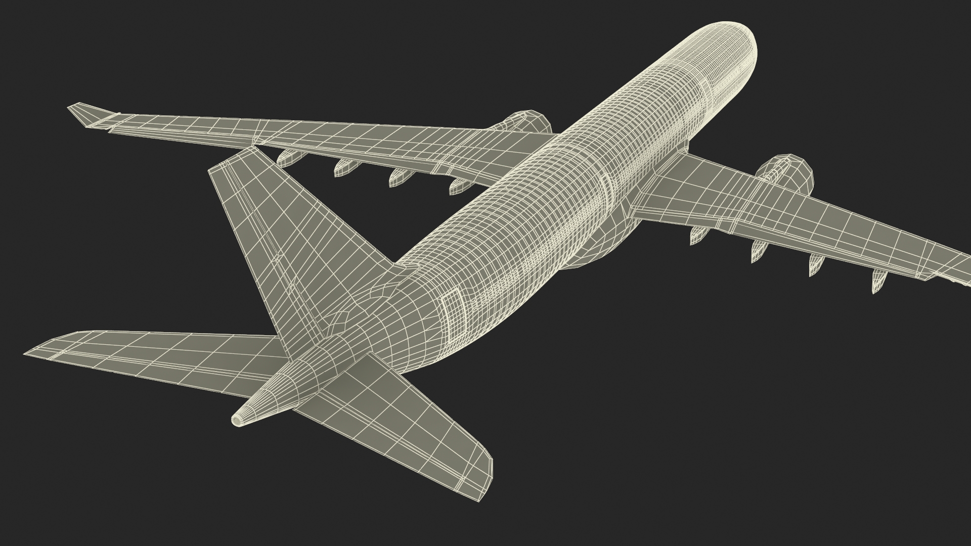 3D Emirates Airbus A330-200 Rigged