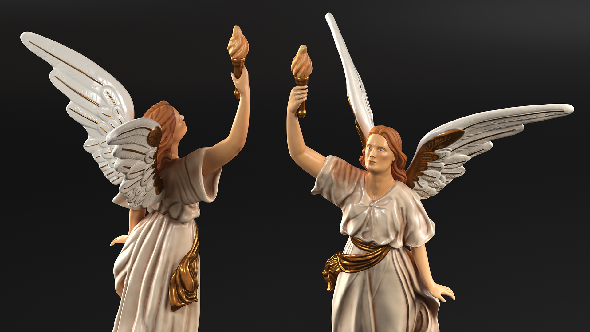 3D Angel of Light Statue