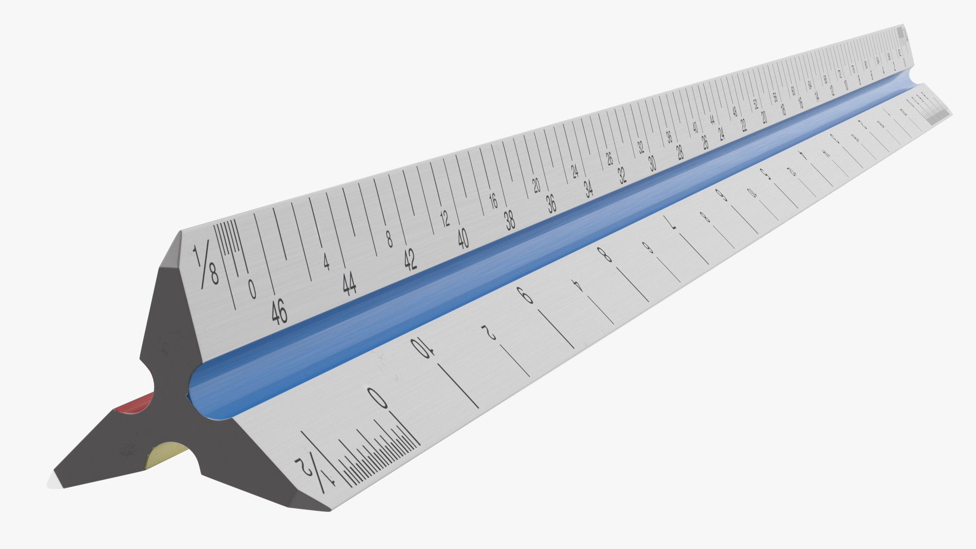 Technical Triangular Scale Ruler 3D