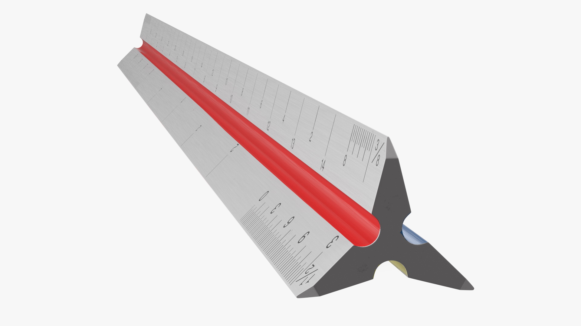 Technical Triangular Scale Ruler 3D