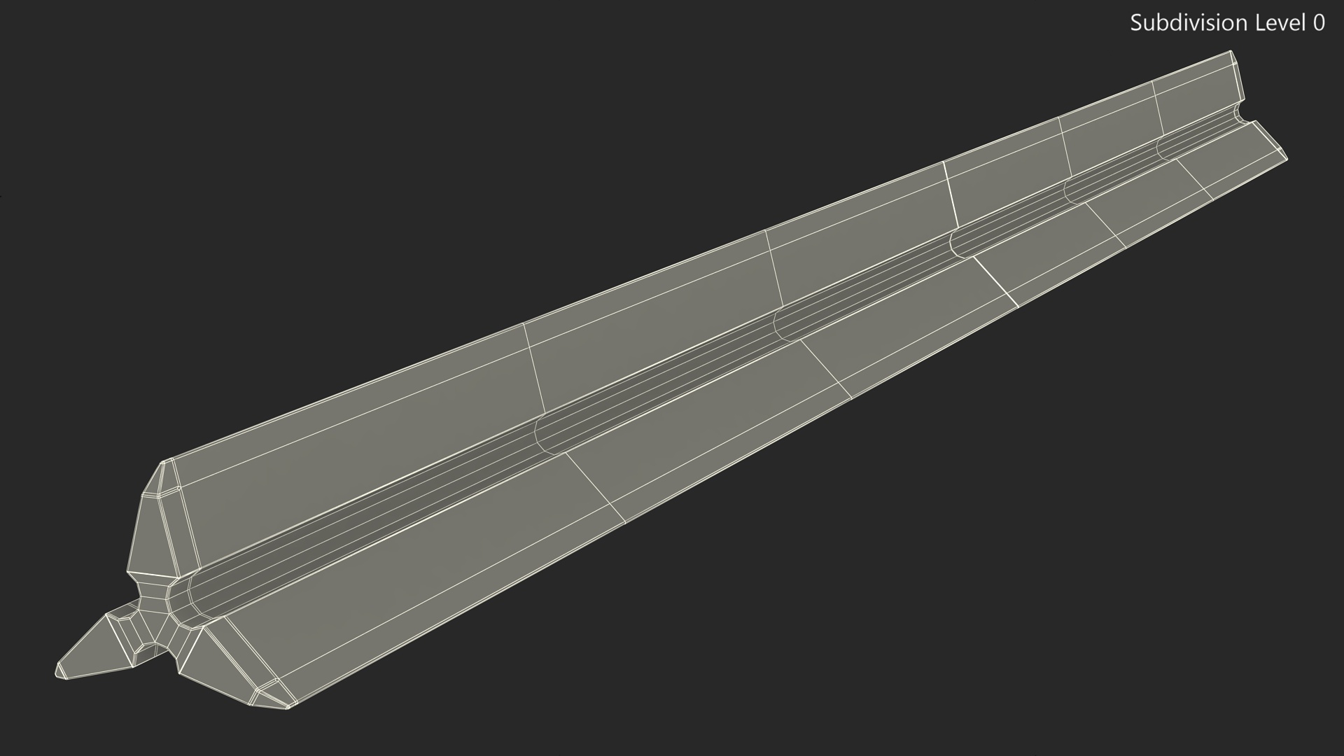 Technical Triangular Scale Ruler 3D