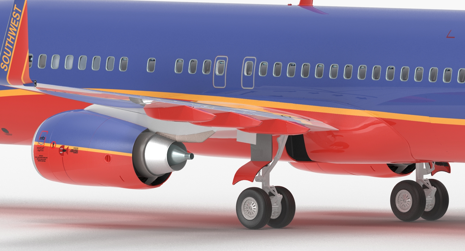 Boeing 737 800 with Interior Southwest Airlines 3D