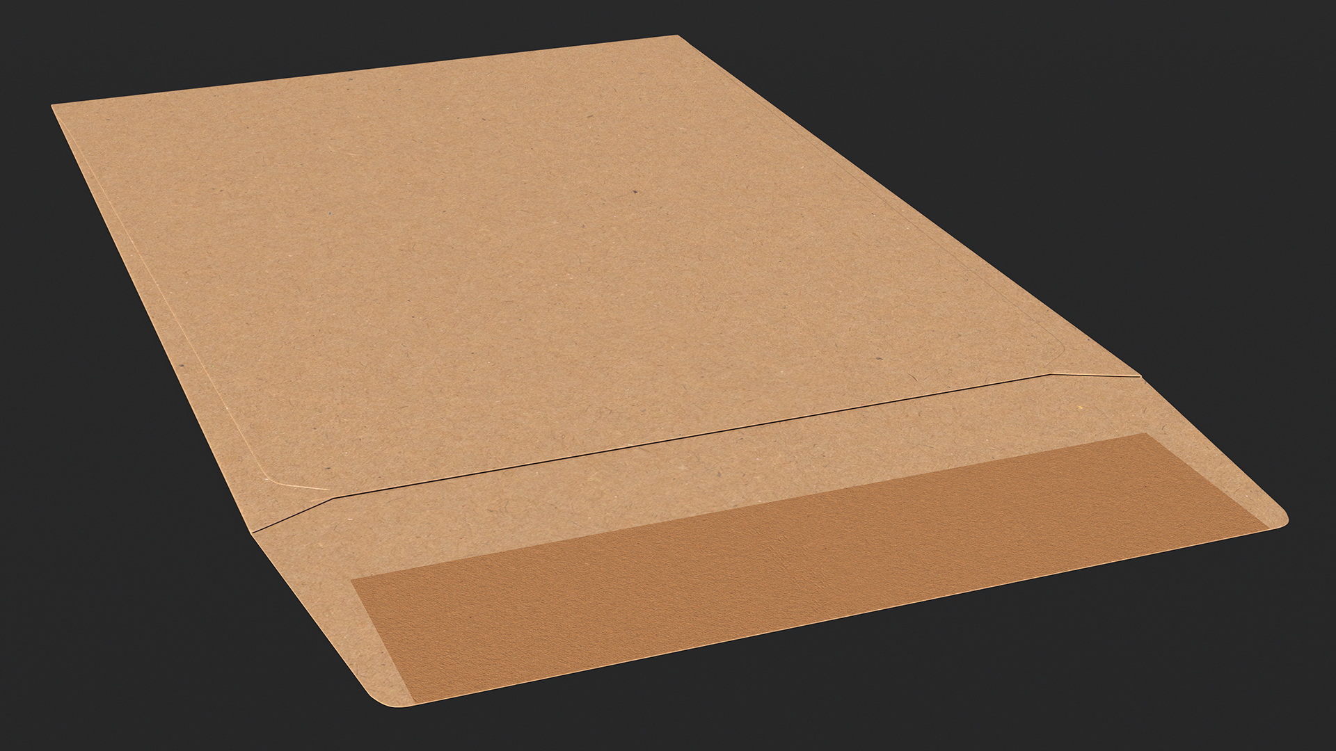 Pocket Envelope Craft Paper Rigged 3D model