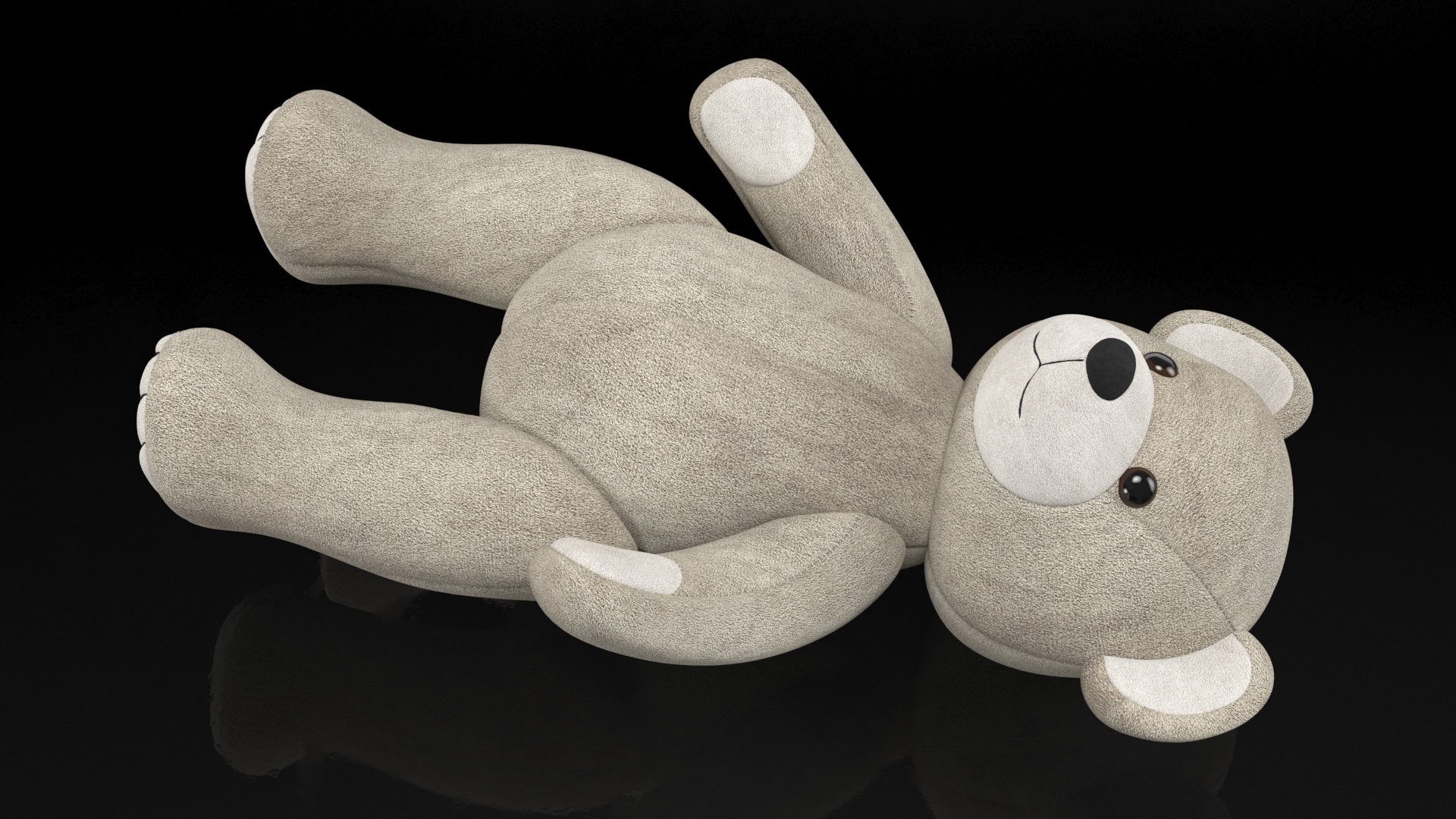 Teddy Bear Light Color Rigged 3D model