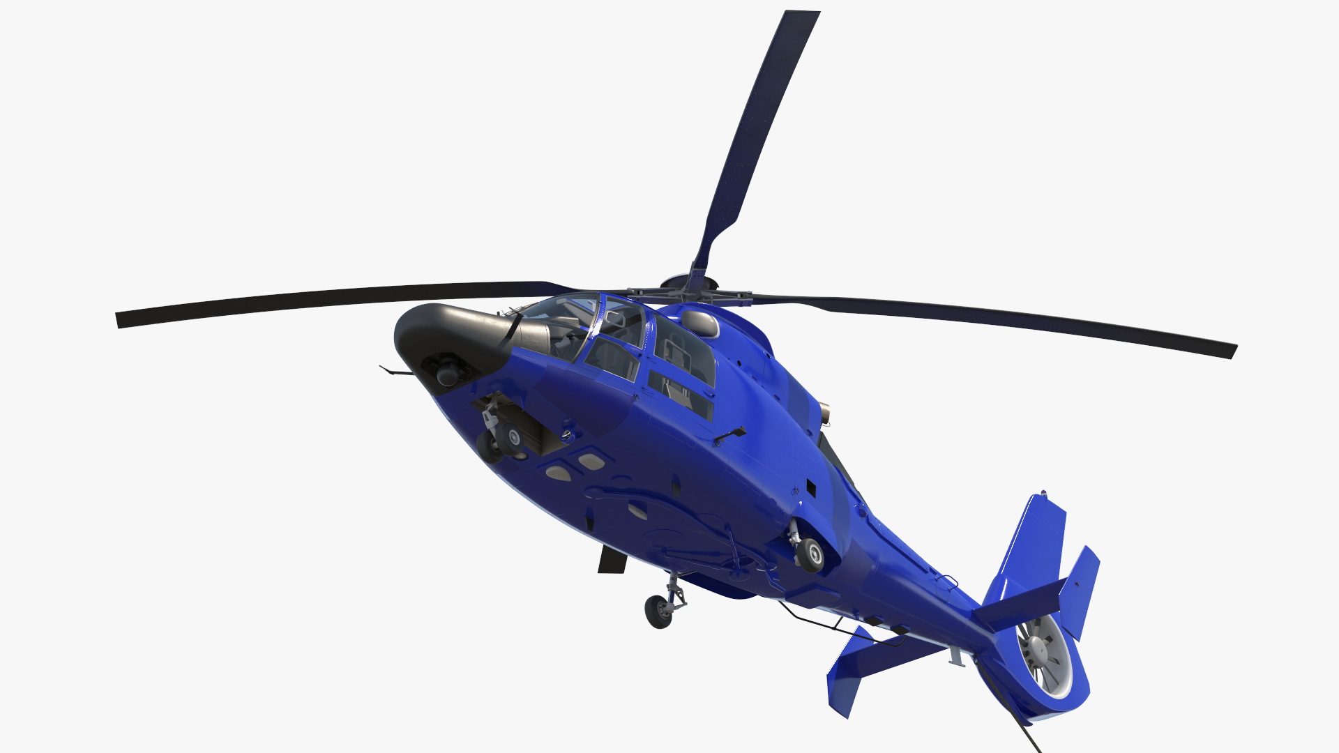 3D Helicopter with Huge Advertising Air Banner model