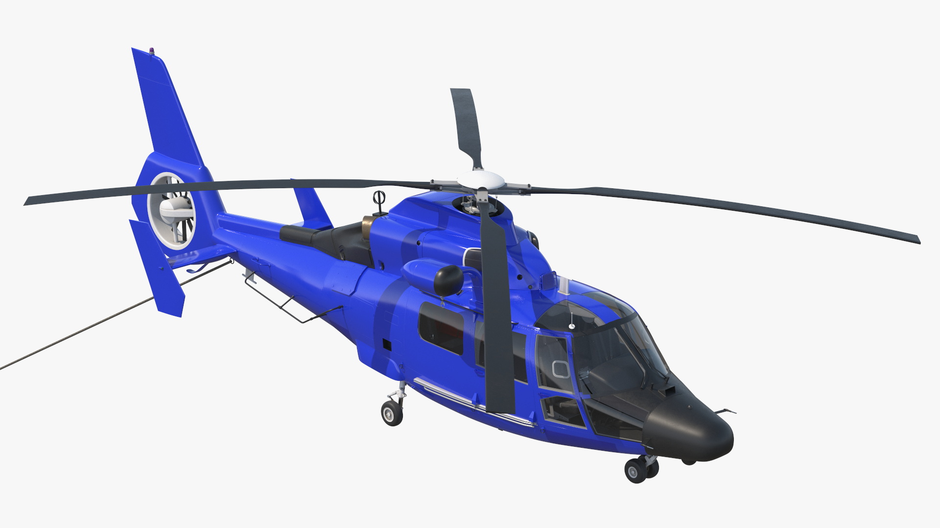 3D Helicopter with Huge Advertising Air Banner model