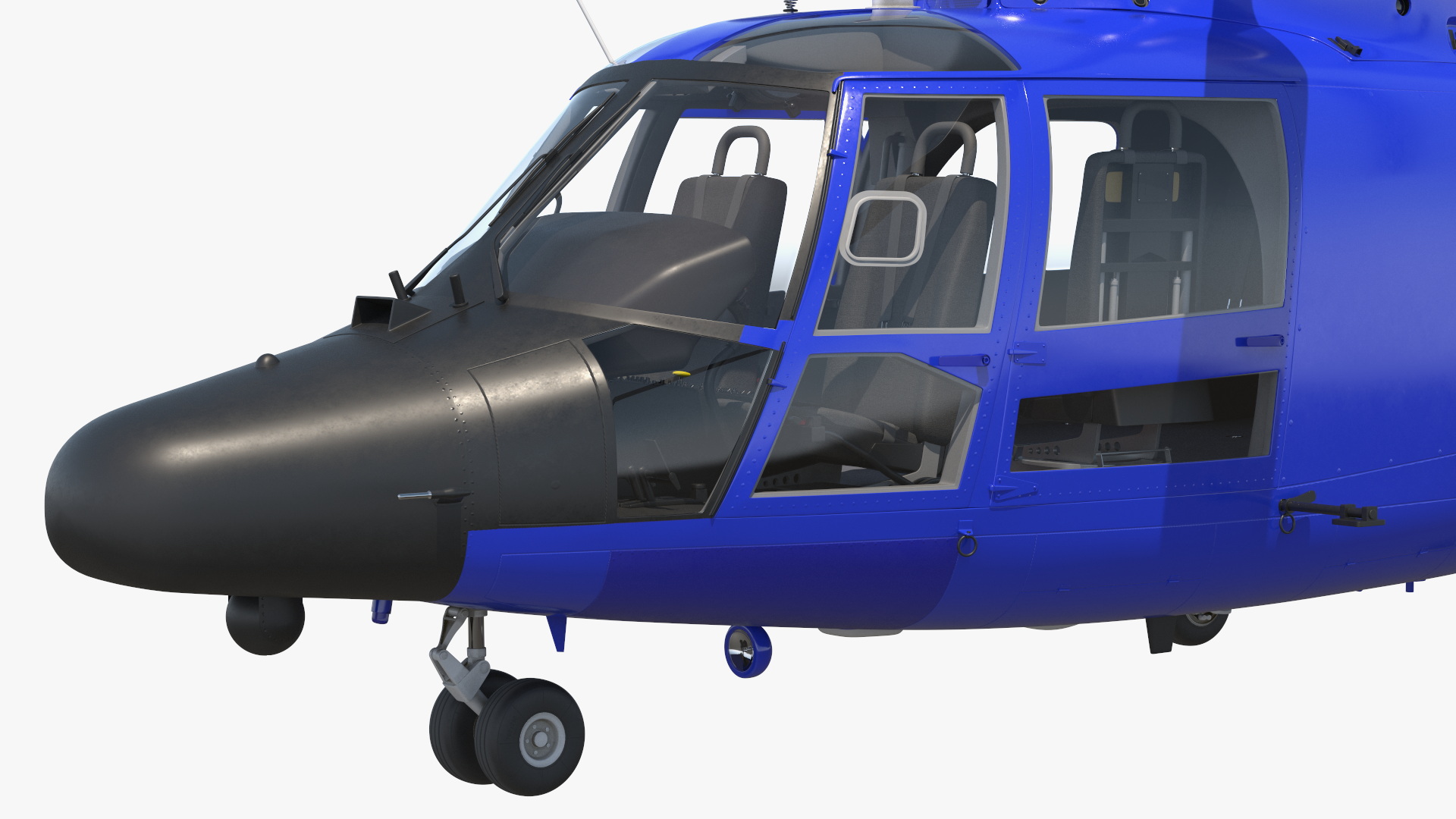 3D Helicopter with Huge Advertising Air Banner model