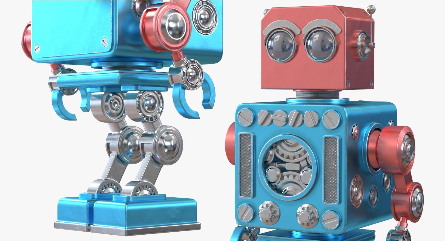 3D model Retro Robot Toy