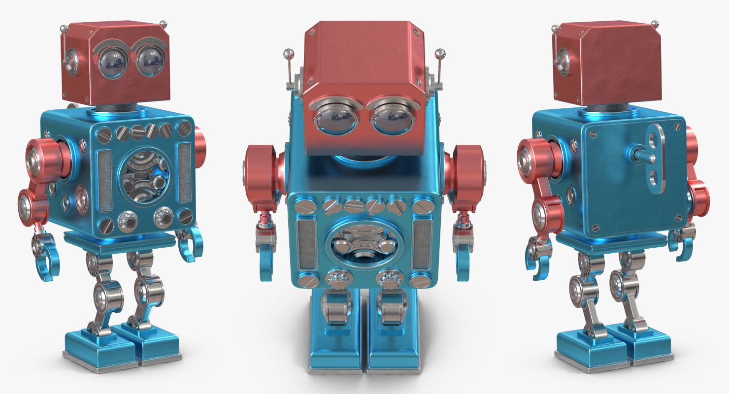 3D model Retro Robot Toy