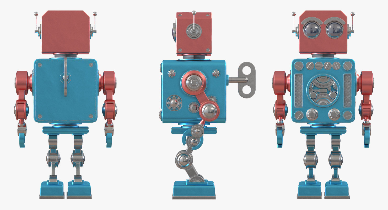 3D model Retro Robot Toy