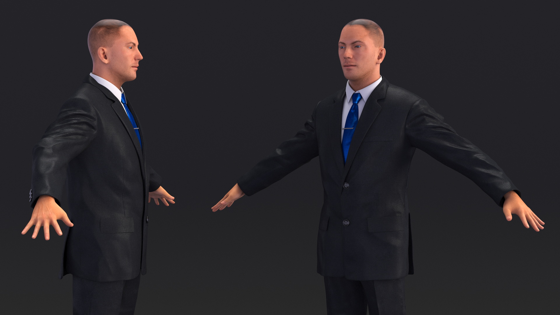 3D model Business Man In Suit