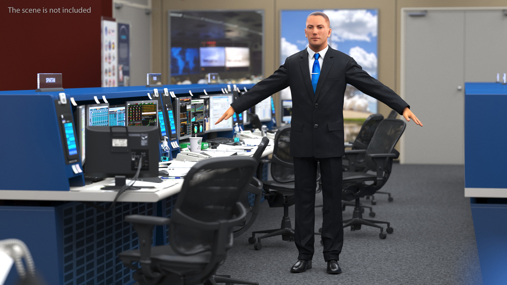 3D model Business Man In Suit