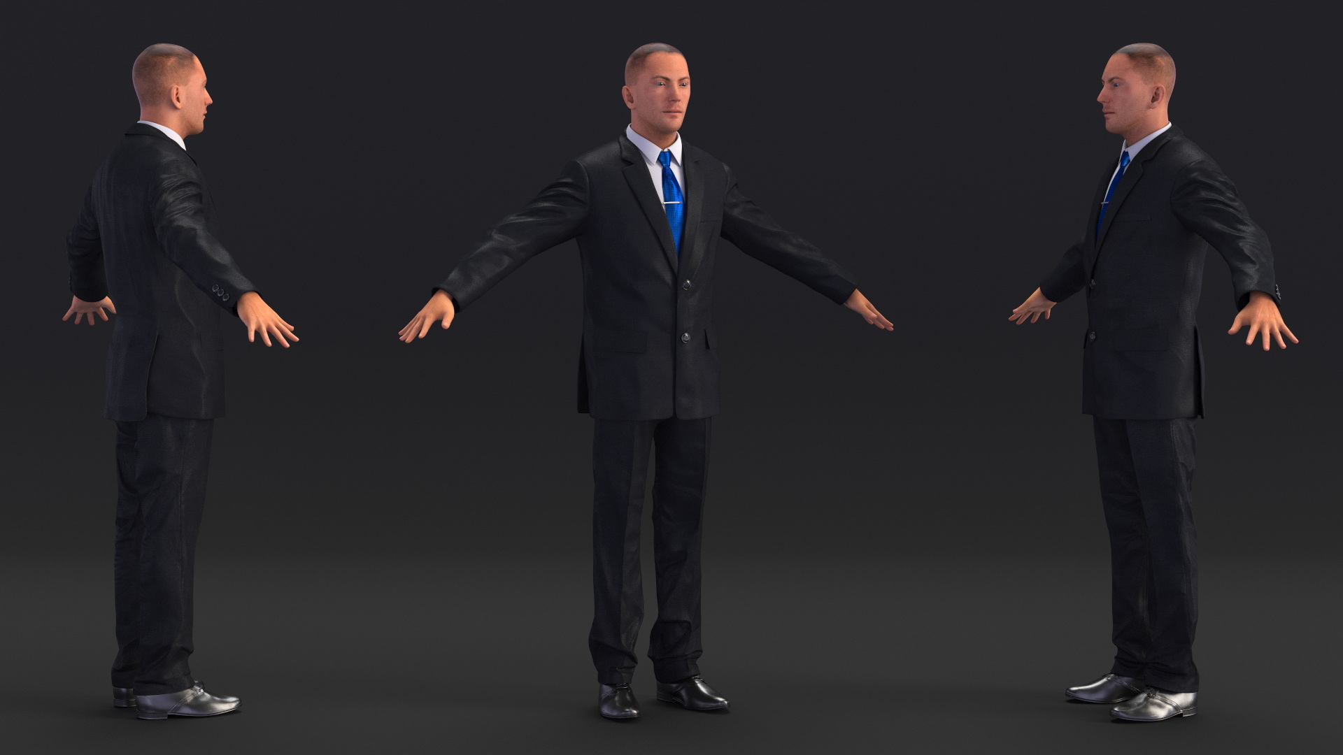 3D model Business Man In Suit