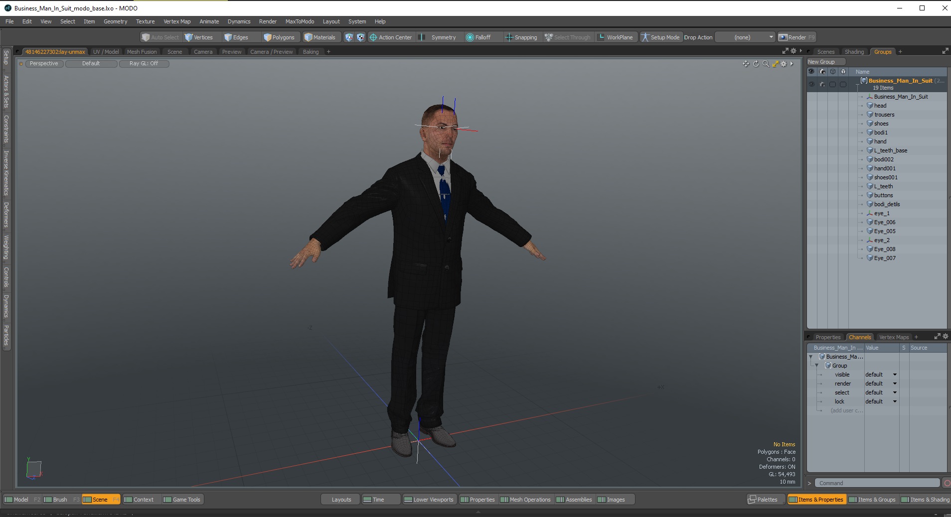 3D model Business Man In Suit