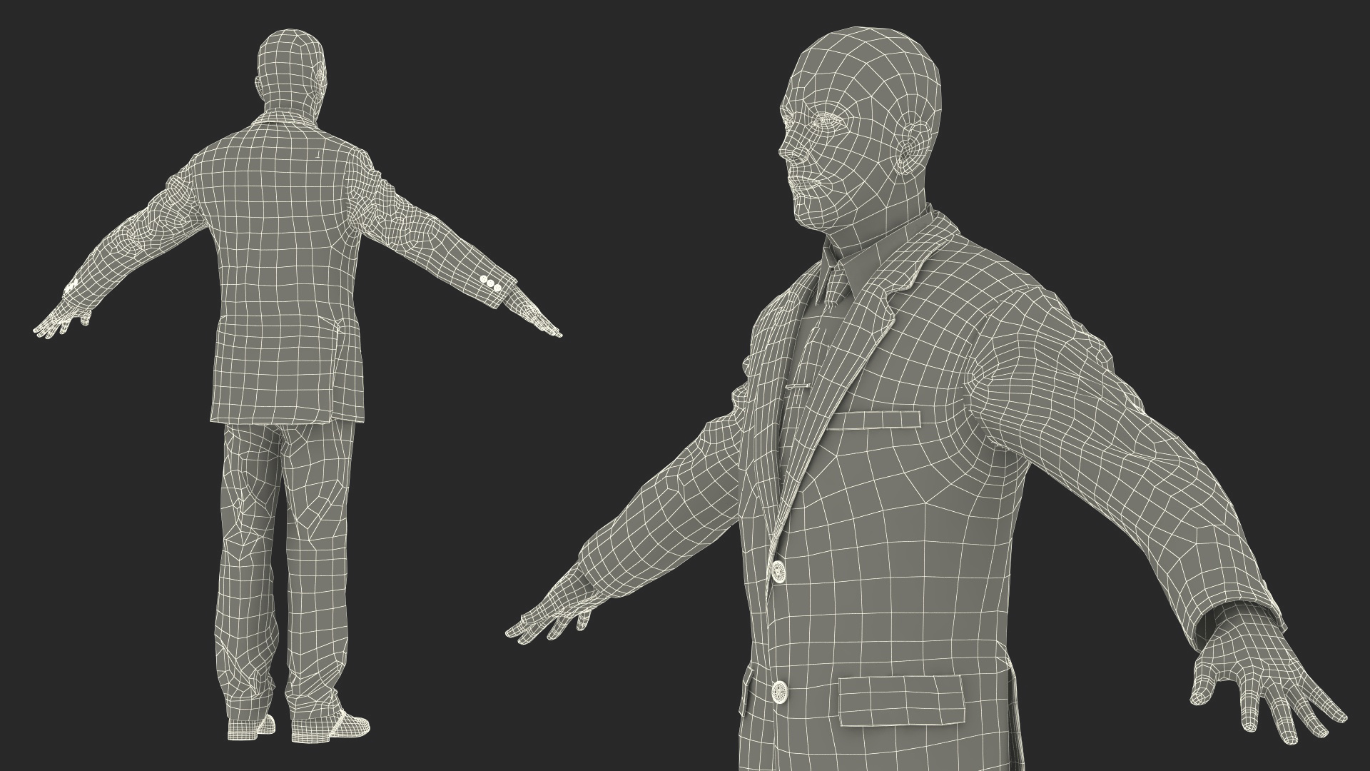 3D model Business Man In Suit