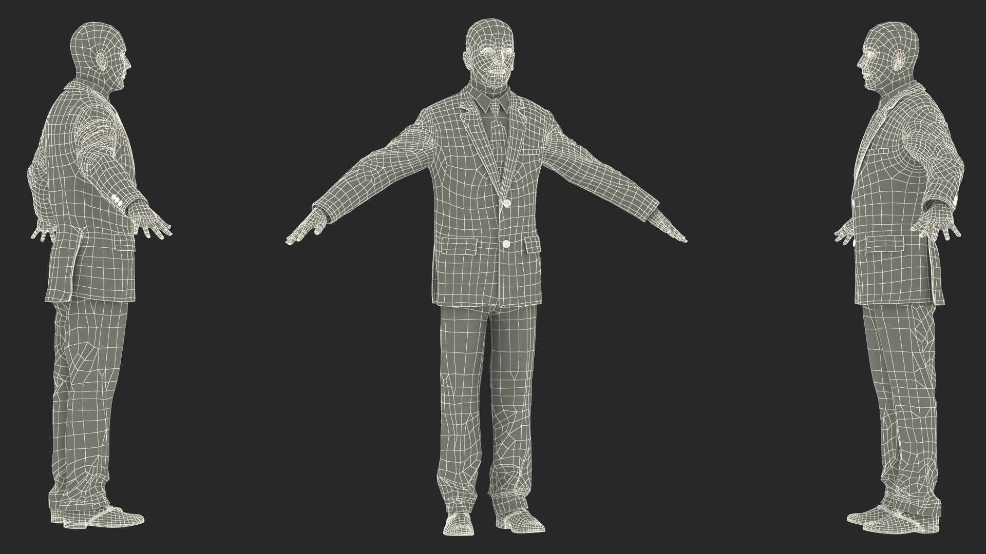 3D model Business Man In Suit