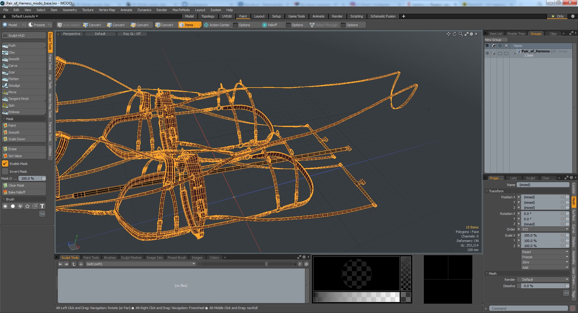 3D model Pair of Harness