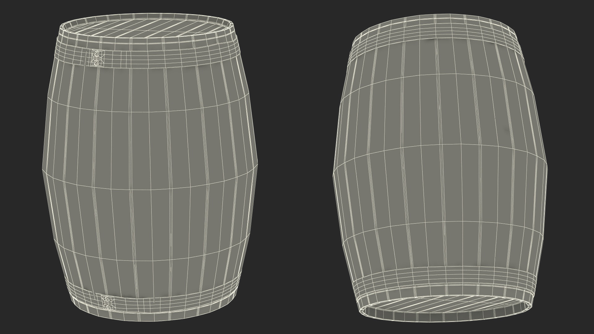 3D model Oak Barrel