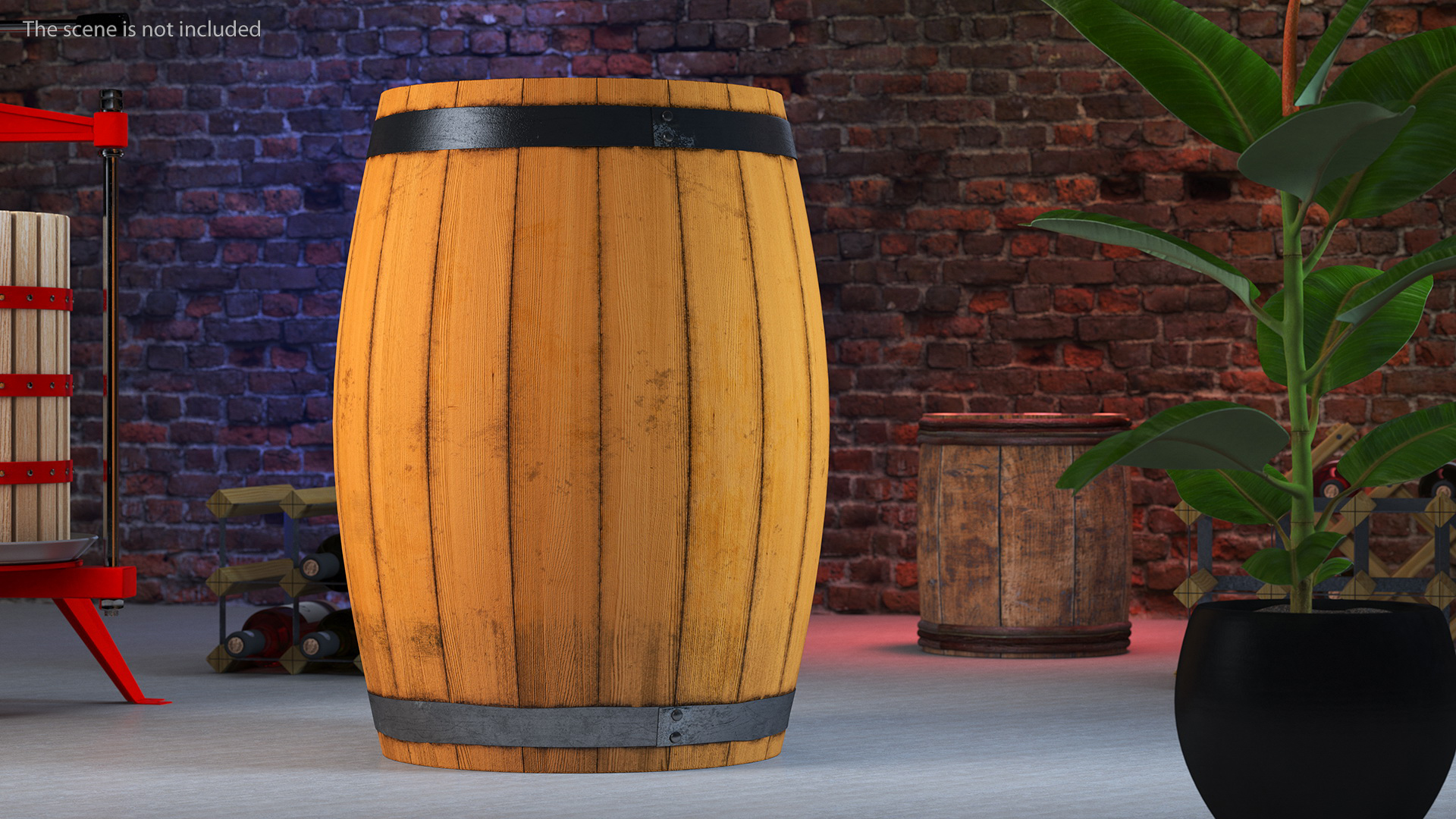 3D model Oak Barrel