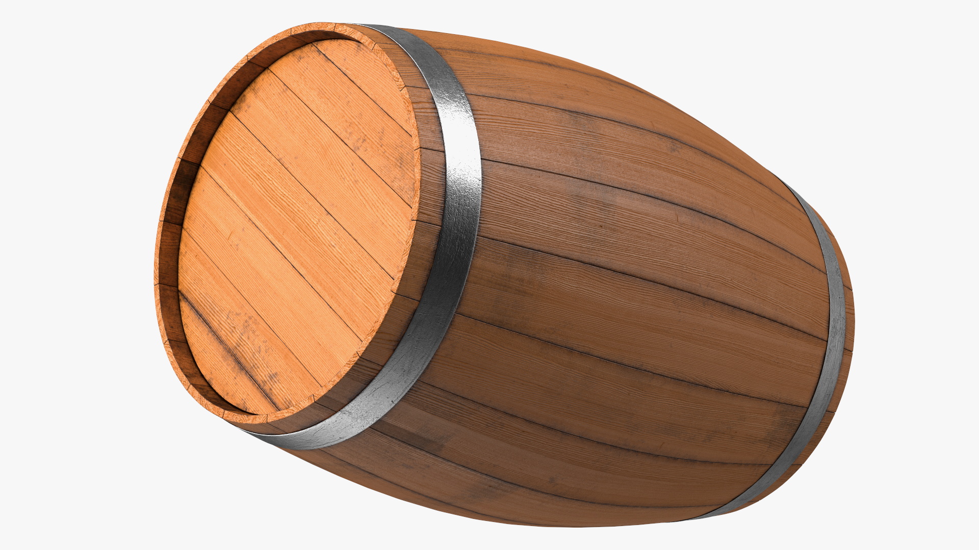 3D model Oak Barrel