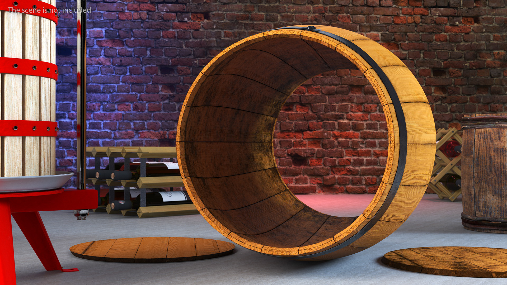 3D model Oak Barrel