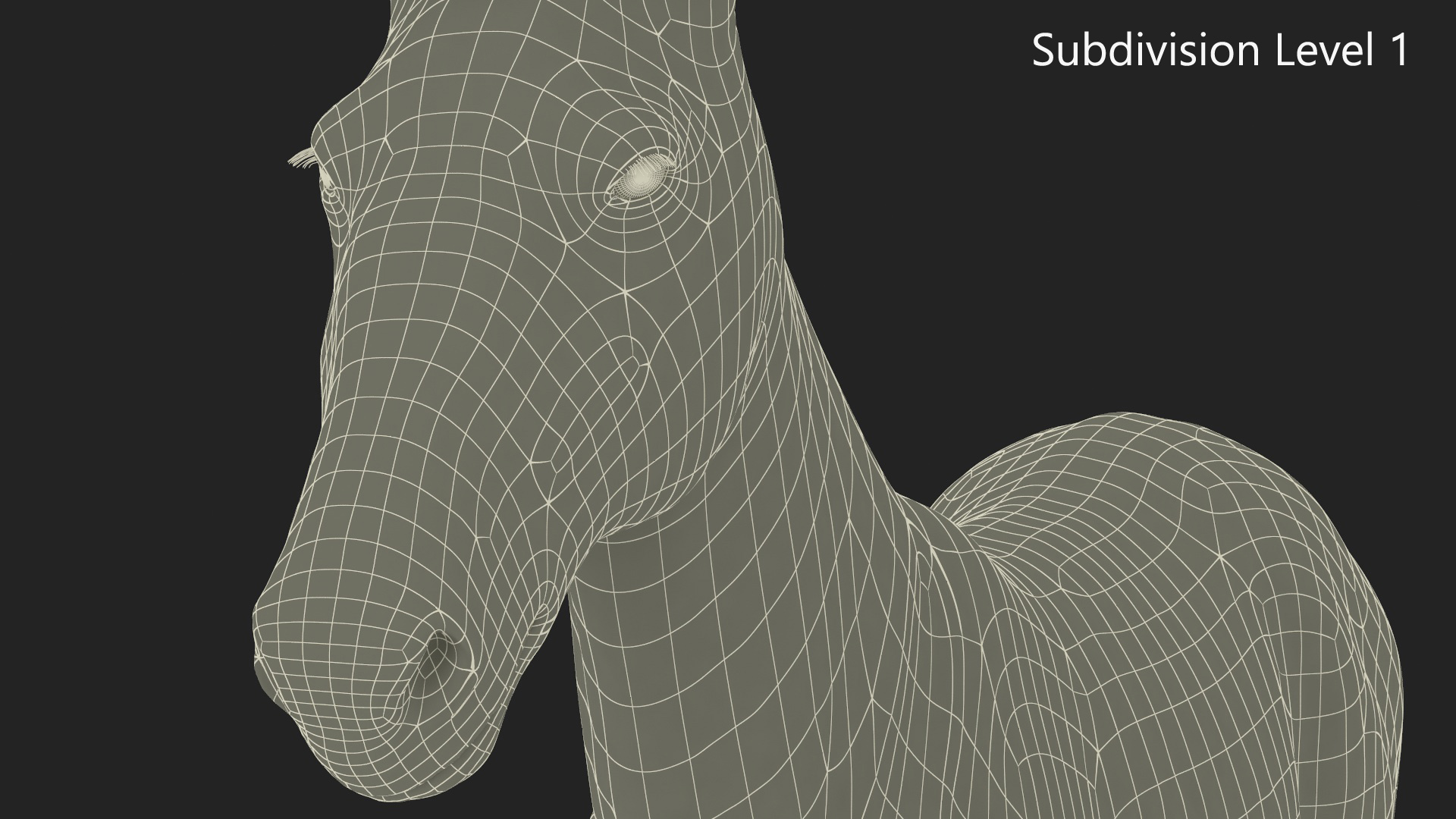 3D model Mule Fur