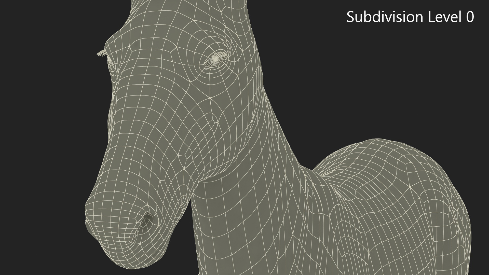 3D model Mule Fur