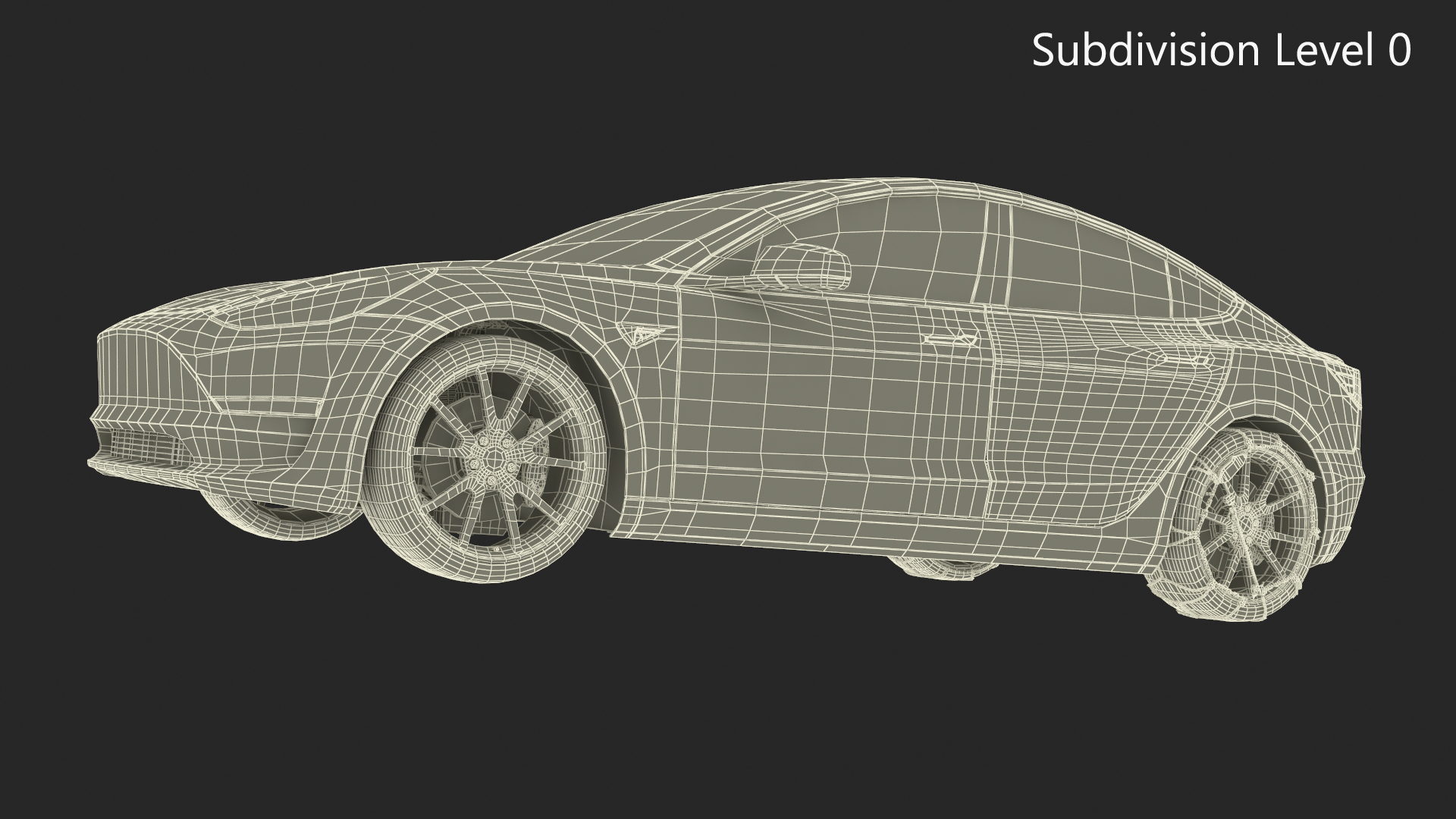 Snow Chains on Tesla Wheels 3D