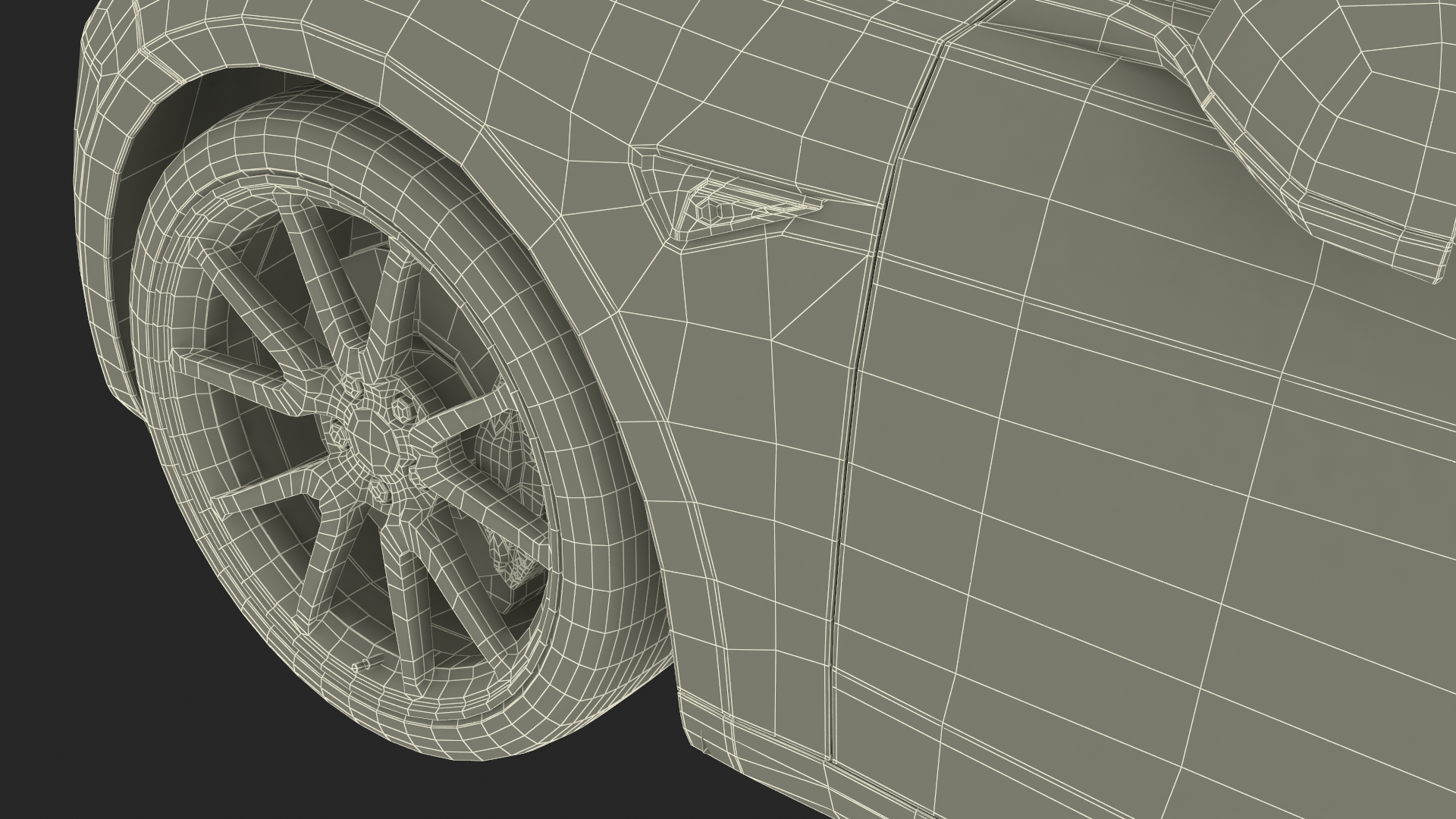 Snow Chains on Tesla Wheels 3D