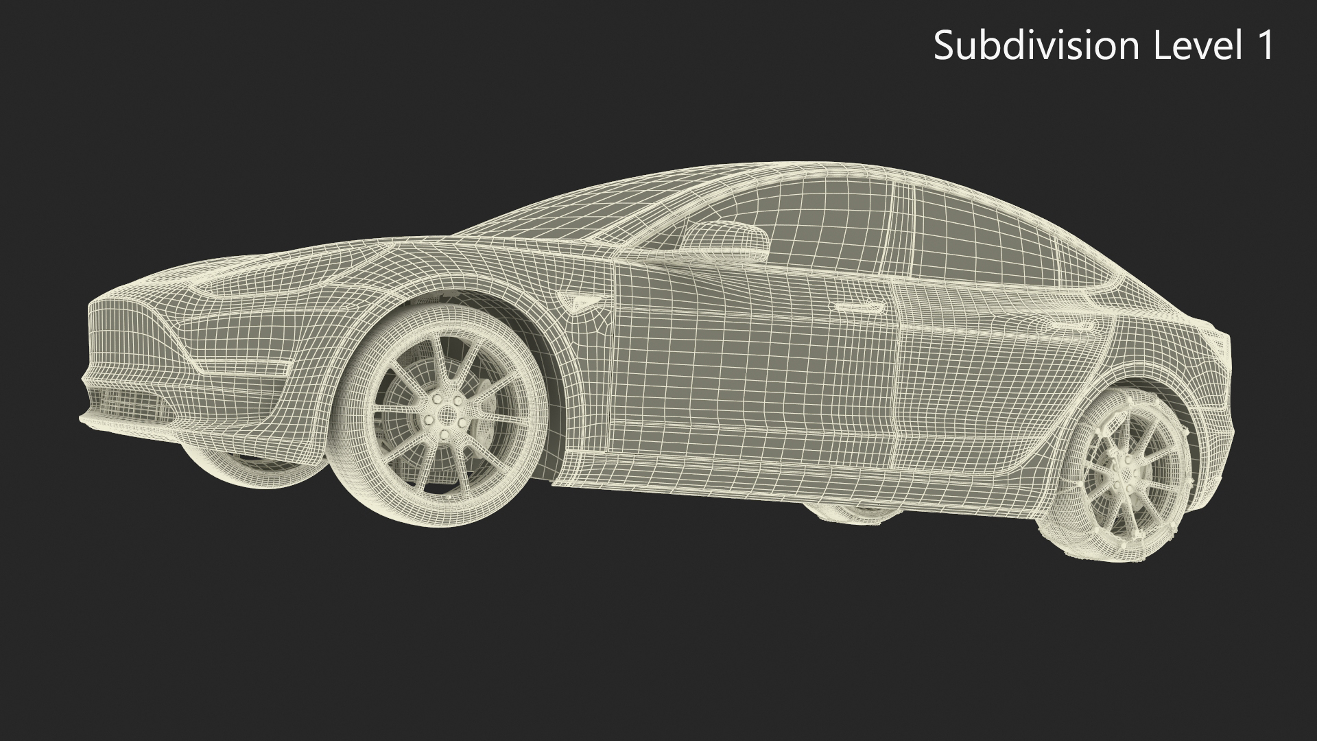 Snow Chains on Tesla Wheels 3D