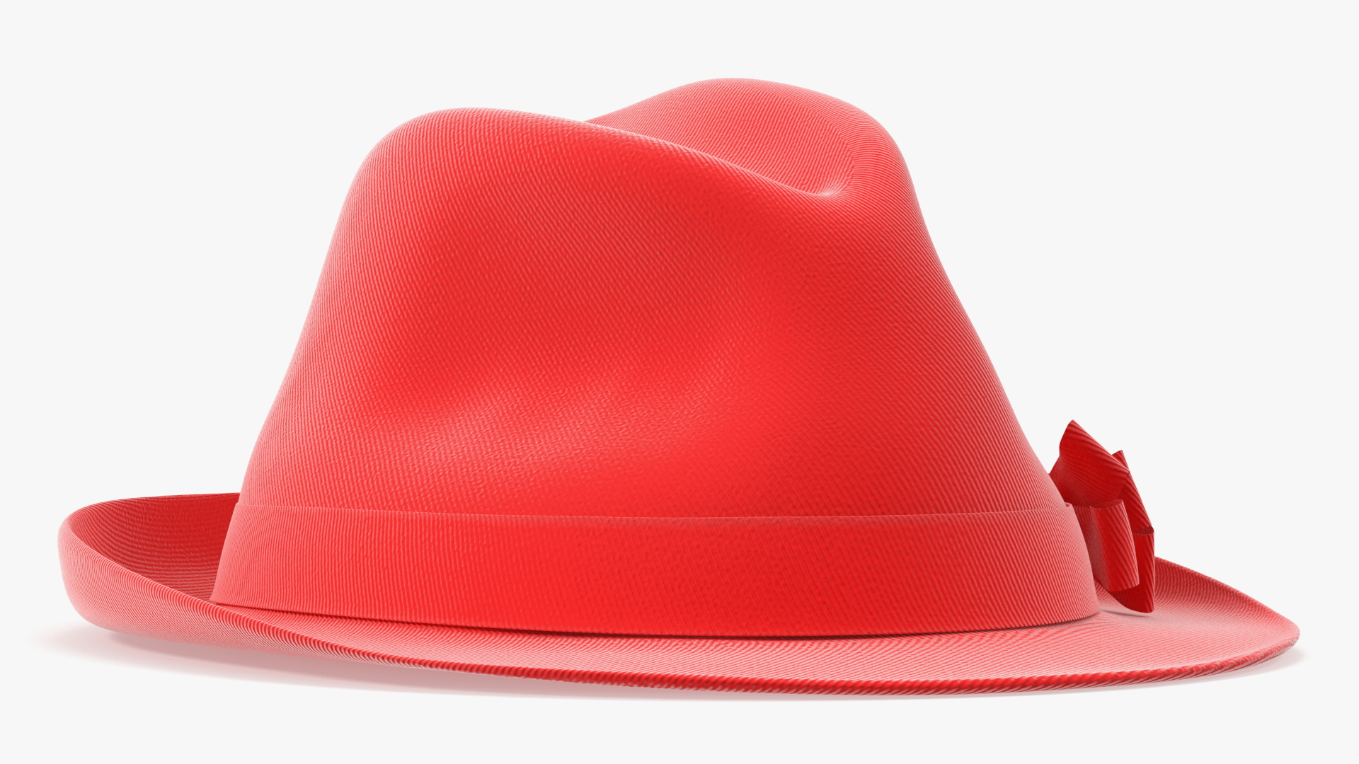 3D Red Hat with Bow