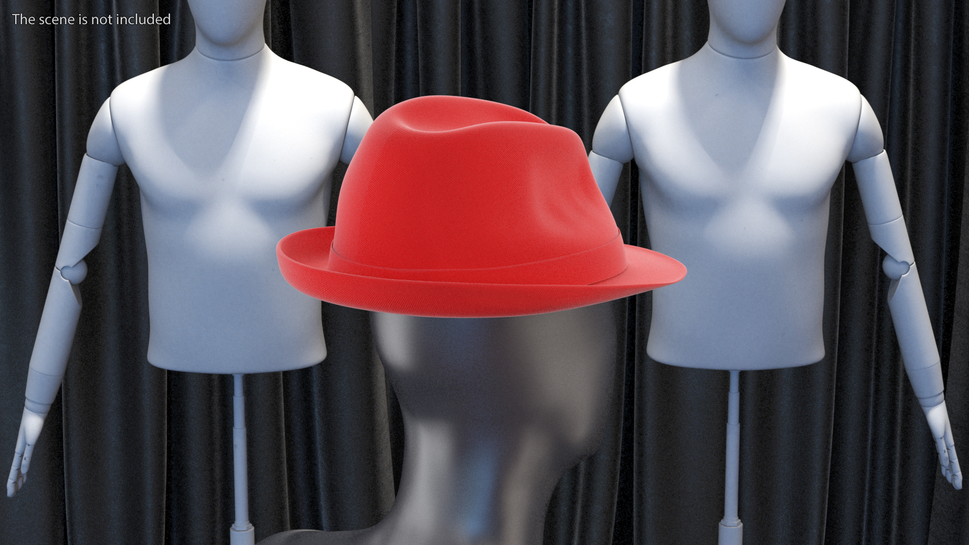 3D Red Hat with Bow