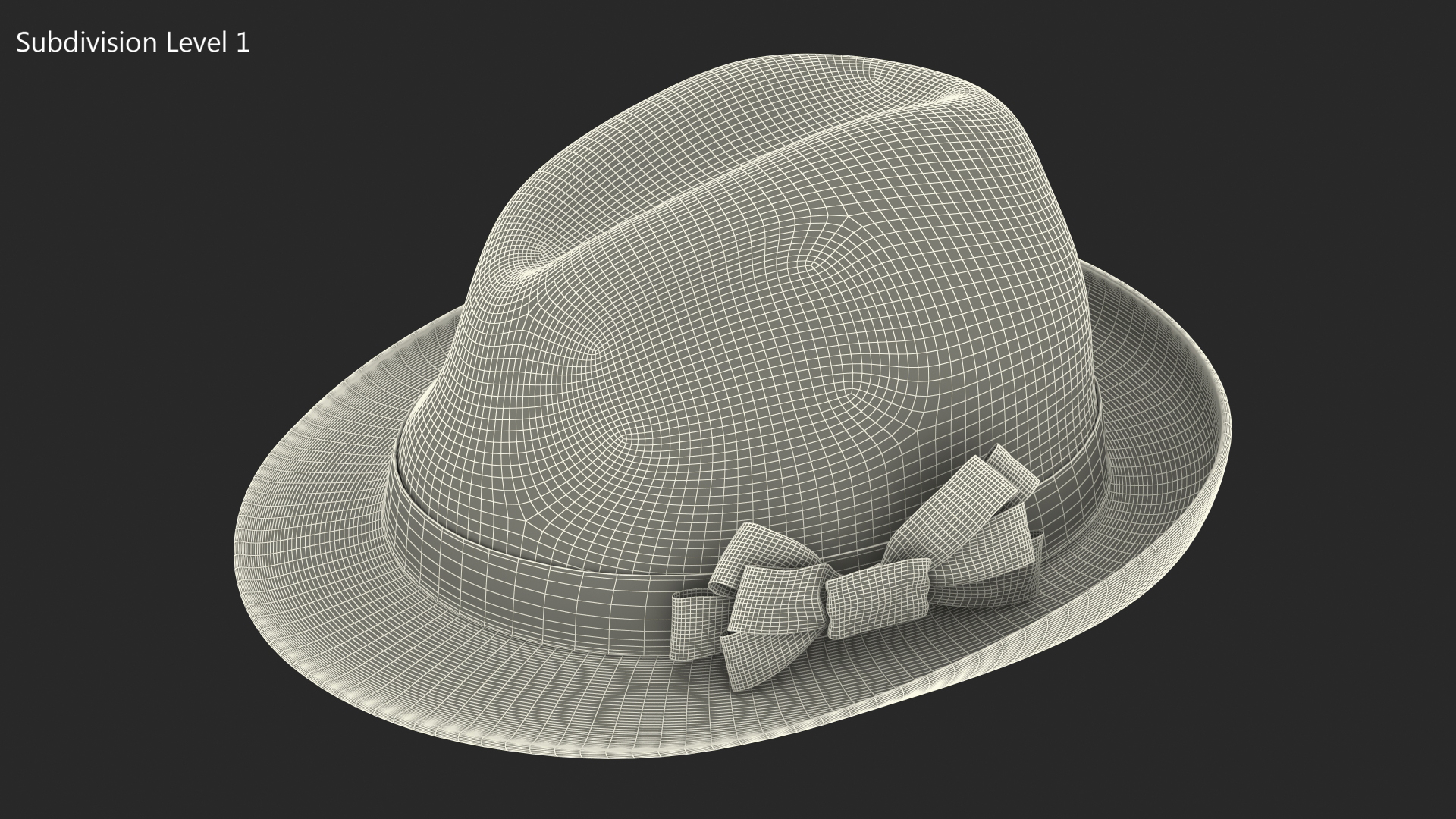 3D Red Hat with Bow