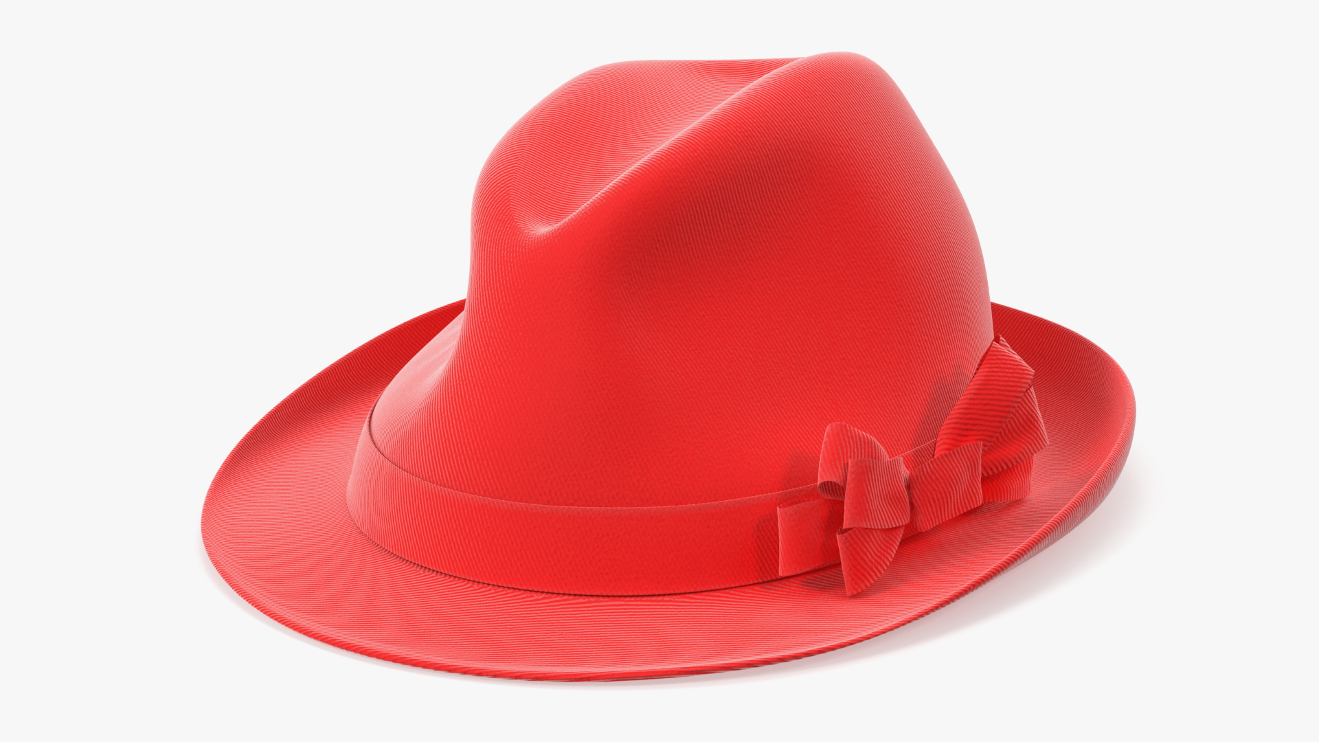 3D Red Hat with Bow