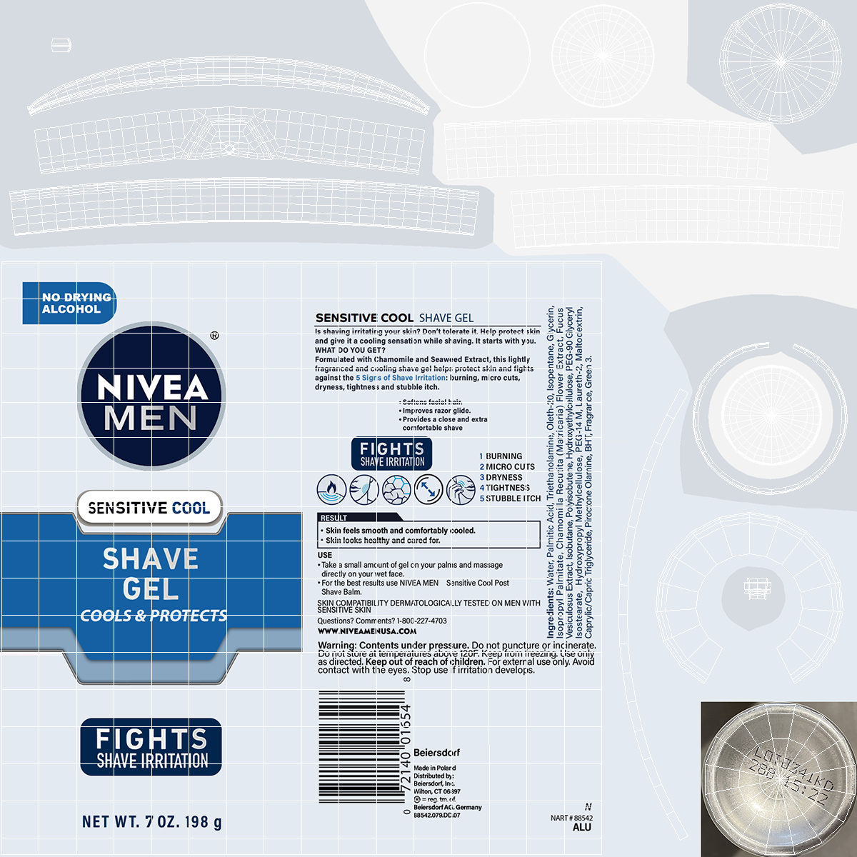 Shaving Cream Nivea 3D model