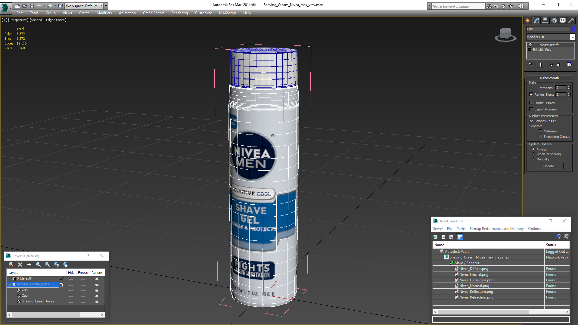 Shaving Cream Nivea 3D model