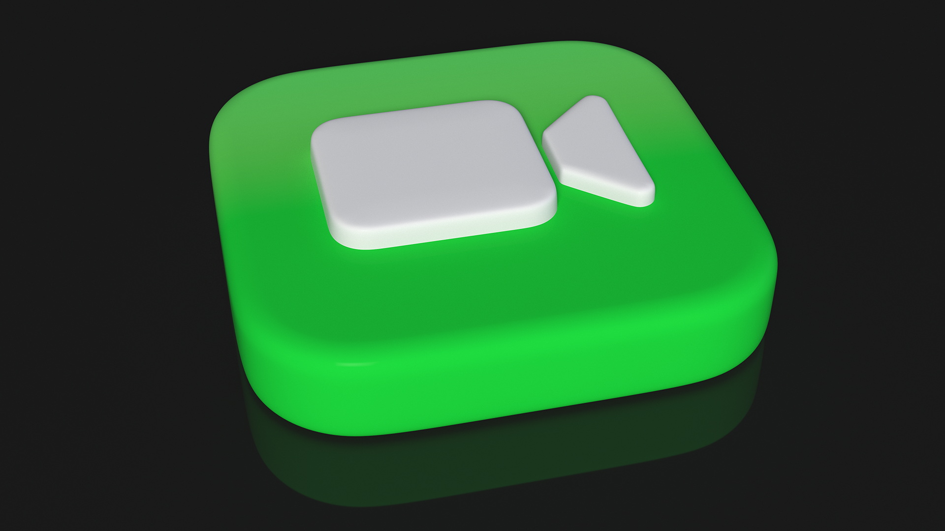 3D model iPhone iOS Face Time Icon