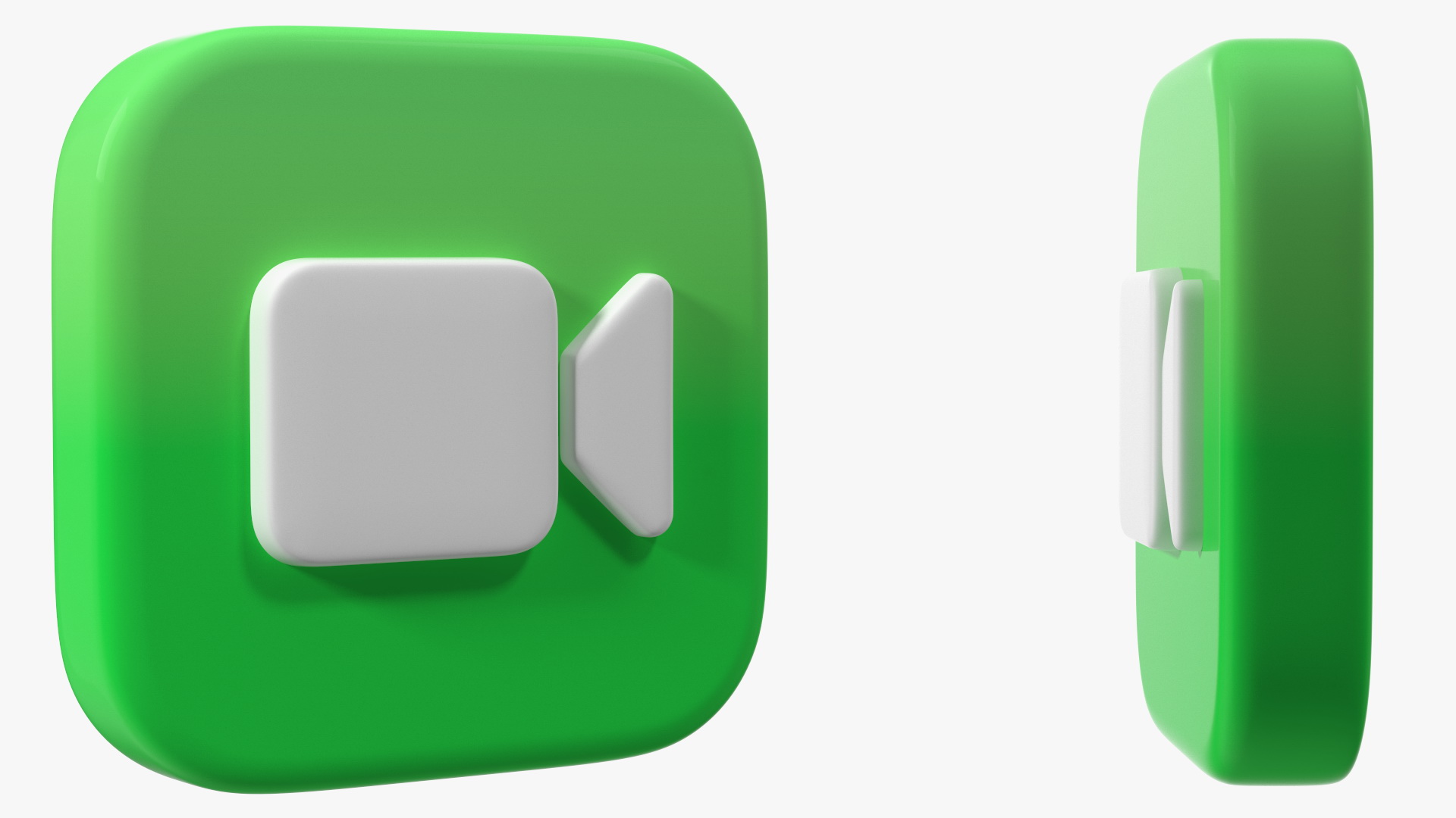 3D model iPhone iOS Face Time Icon