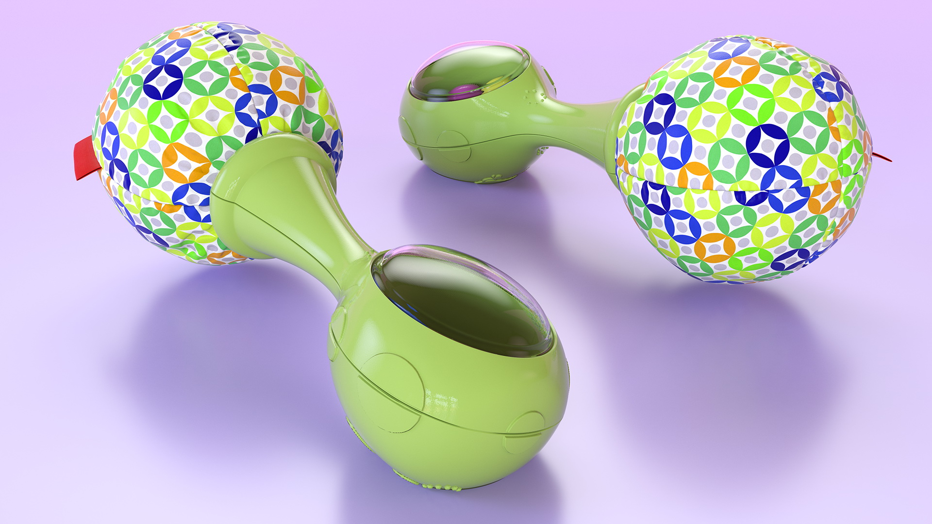 3D model Green Baby Rattle Generic